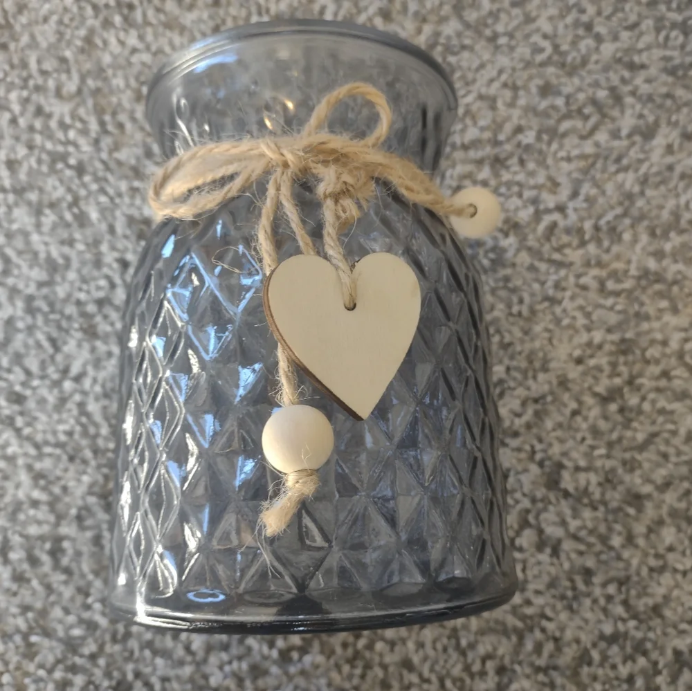 Blue Tinted Glass Vase